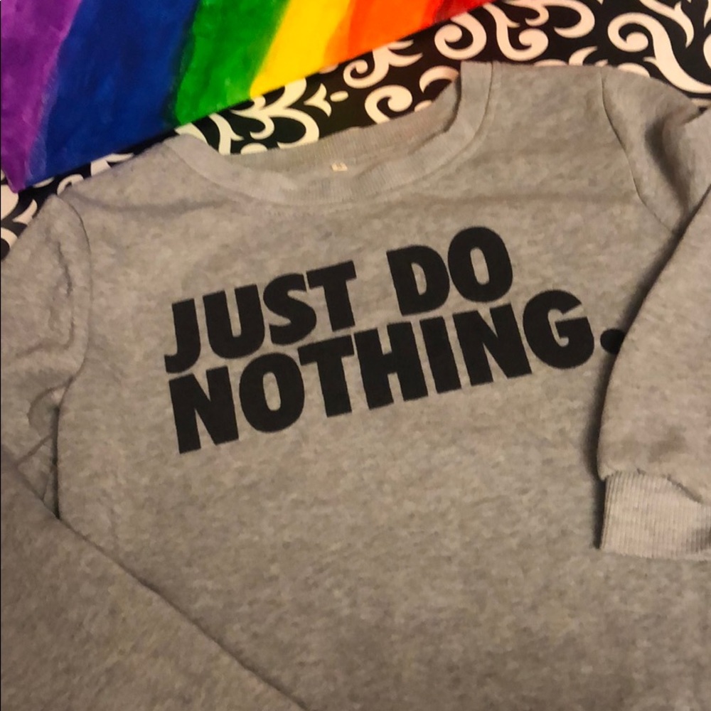 Grey sweatshirt with logo
